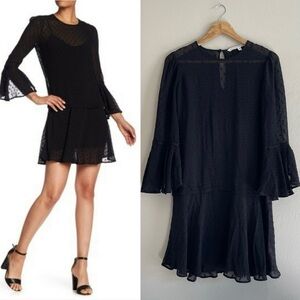 Veronica Beard | Emerson Crew Neck Silk Blend Dress with Slip, size 8